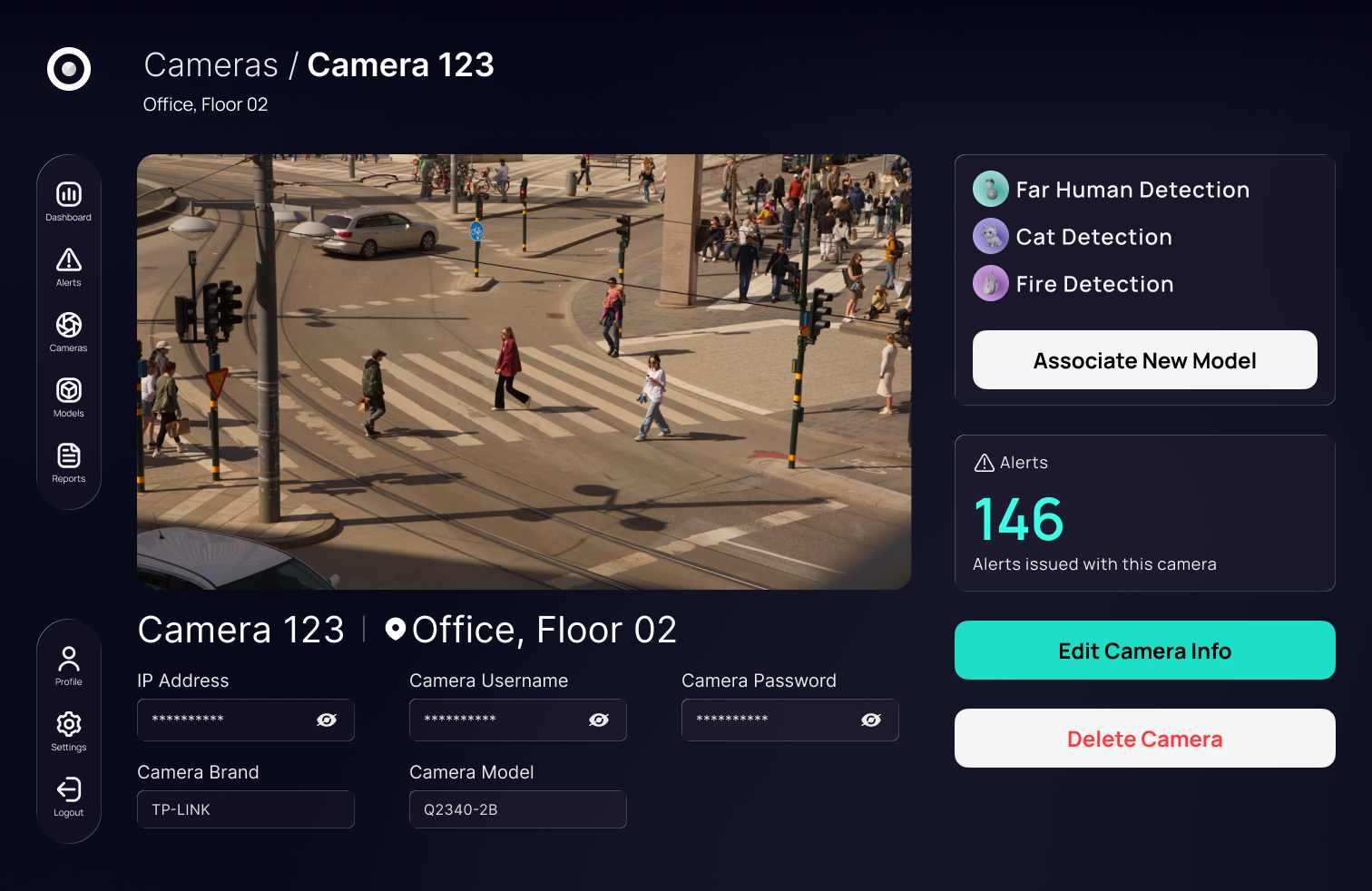 Camera integration UI